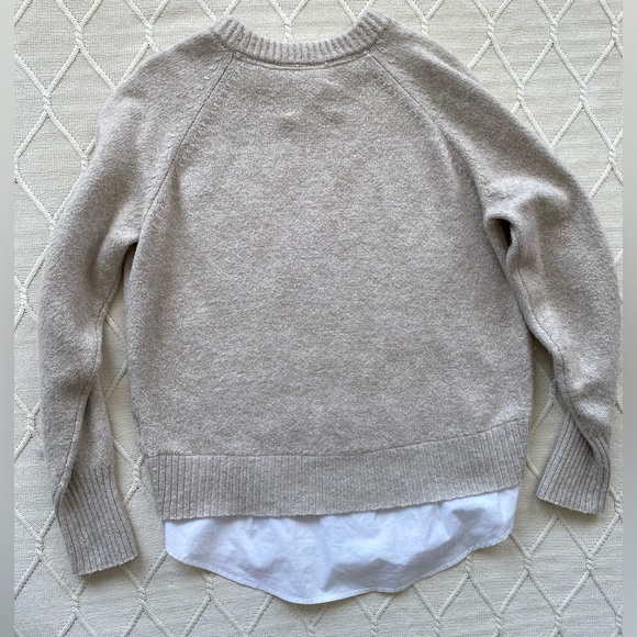 Brochu Walker Beige Sweater with White Layer - Picture 6 of 8